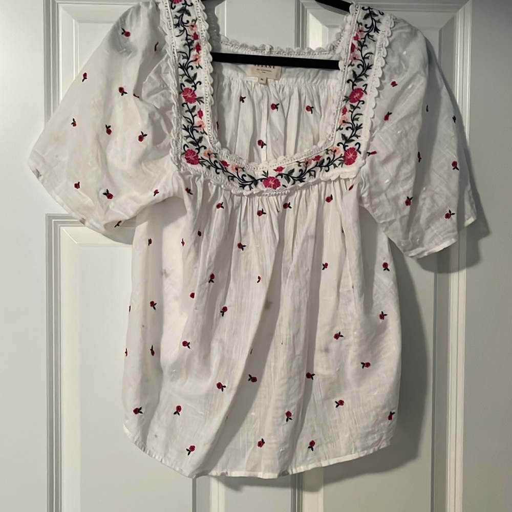 Sezane Bonita Blouse, Size 36, Size 4